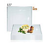 6.5" Clear Square Plastic Cake Plates (80 Plates) Image 3