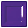 6.5" Grape Purple Square Plastic Cake Plates (80 Plates) Image 1