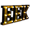 6.5" LED Lighted Gold EEK Halloween Marquee Sign Image 2