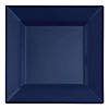 6.5" Midnight Blue Square Plastic Cake Plates (80 Plates) Image 1