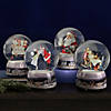 6.5" Norman Rockwell 'Santa and His Helpers' Christmas Snow Globe Image 2