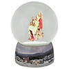 6.5" Norman Rockwell 'Santa and His Helpers' Christmas Snow Globe Image 4