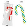 6.75 lbs. Bulk 600 Pc. Mini Fruit & Peppermint Candy Cane Assortment Image 1