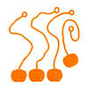 6" &#8211; 8" Bulk 72 Pc. Orange Sticky Vinyl Jack-O&#8217;-Lantern Splat Toys Image 1