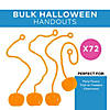 6" &#8211; 8" Bulk 72 Pc. Orange Sticky Vinyl Jack-O&#8217;-Lantern Splat Toys Image 2