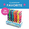 6" 8-Color Dr. Seuss&#8482; Character Grip Plastic Gel Pens - 24 Pc. Image 1