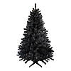 6' Black Colorado Spruce Artificial Halloween Tree - Unlit Image 1