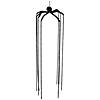 6' Black Long Legged Spider Halloween Decoration Image 1
