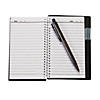 6" Black Spiral Paper Notebooks with Black Ink Pens - 12 Pc. Image 1