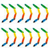 6" Bright Multicolor Plastic Folding Segment Fidget Pens - 12 Pc. Image 1