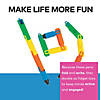 6" Bright Multicolor Plastic Folding Segment Fidget Pens - 12 Pc. Image 1