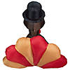6' Brown and Red Inflatable Lighted Thanksgiving Turkey Outdoor Decor Image 3