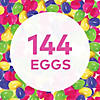 6" Bulk 144 Pc. Bright Plastic Easter Egg Image 3