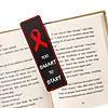 6" Bulk 48 Pc. Red Ribbon Week Awareness Cardboard Bookmarks Image 1