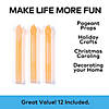 6" Candle-Shaped Plastic Snap & Shake Glow Sticks - 12 Pc. Image 3