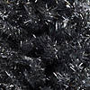 6' Charcoal Brown Iridescent Slim Artificial Tinsel Halloween Tree  Unlit Image 3