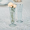 6" Clear Patterned Plastic Bud Vases - 12 Pc. Image 1