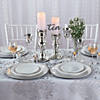 6" Clear Patterned Plastic Bud Vases - 12 Pc. Image 2