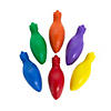 6-Color Christmas Lightbulb-Shaped Crayons - 24 Pc. Image 1