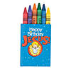 6-Color Happy Birthday Jesus Crayons - 48 Boxes Image 1