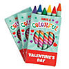 6-Color Valentine&#8217;s Day Jumbo Crayons - 12 Boxes Image 1