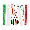 6" Craft Stick Snowman Christmas Ornament Craft Kit - Makes 12 Image 1