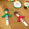 6" Craft Stick Snowman Christmas Ornament Craft Kit - Makes 12 Image 3