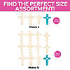 6" DIY Unfinished Wood Wall Crosses with Cutouts - 4 Pc. Image 2