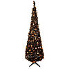 6' Fall Harvest Pop Up Artificial Thanksgiving Tree with Pumpkins Image 1