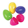 6" Fillable Plastic Bright Easter Eggs - 12 Pc. Image 1