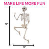 6 Ft. 6" Skeleton Titan Plastic Poseable Halloween Decoration Image 2
