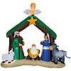 6 Ft. 7&quot; Airblown&amp;#174; Inflatable Light-Up LED Nativity Scene Christmas Outdoor Yard Decoration Image 1