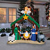 6 Ft. 7&quot; Airblown&amp;#174; Inflatable Light-Up LED Nativity Scene Christmas Outdoor Yard Decoration Image 2