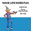 6 Ft. Animated Light-Up Talking Whimsical Jack-O'-Lantern Scarecrow Image 1