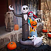 6 Ft. Blow-Up Inflatable Nightmare Before Christmas Jack, Sally & Zero with Built-In LED Lights Outdoor Yard Decoration Image 2