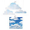 6 ft. Cloud &amp; Sky Backdrop &amp; Stand-Up Decorating Kit - 5 Pc. Image 1
