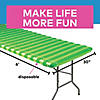 6 Ft. Football Field Rectangle Fitted Disposable Plastic Tablecloth Image 2