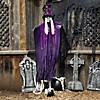 6 Ft. Light-Up Eyes Skeletal Witch Halloween Hanging Decoration Image 1