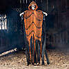 6 Ft. Light-Up Skeletal Reaper in Orange Robes Halloween Hanging Decoration Image 1