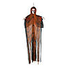 6 Ft. Light-Up Skeletal Reaper in Orange Robes Halloween Hanging Decoration Image 1