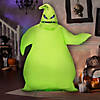 6 Ft. Nightmare Before Christmas Green Oogie Boogie Animated Halloween Prop Image 2