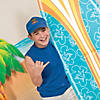 6 Ft. Orange & Blue Flower Pattern Surfboard Cardboard Cutout Stand-Up Image 2