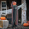 6 Ft. Standing Animated Ghoulish Scarecrow Halloween Decoration Image 1