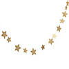 6 Ft. x 3" &#8211; 4" Gold Glitter Star Cardboard Garland Image 1