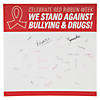 6 Ft. x 6 Ft. Celebrate Red Ribbon Week Plastic Autograph Poster Image 1