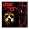 6 ft. x 6 ft. Friday the 13th&amp;#8482; Jason Polyester Backdrop Banner Image 1