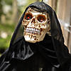 6 Ft Animated Hanging Chained Grim Reaper Plastic Halloween Decoration Image 3