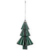 6" Glittered Green Christmas Tree Ornament Image 1