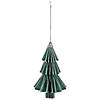 6" Glittered Green Christmas Tree Ornament Image 3