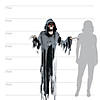 6' Hanging Animated Reaper Halloween Decoration Image 1